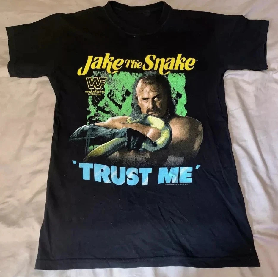 Jake The Snake ‘trust Me’ T-shirt Cotton Tee For Men Size S-5xl