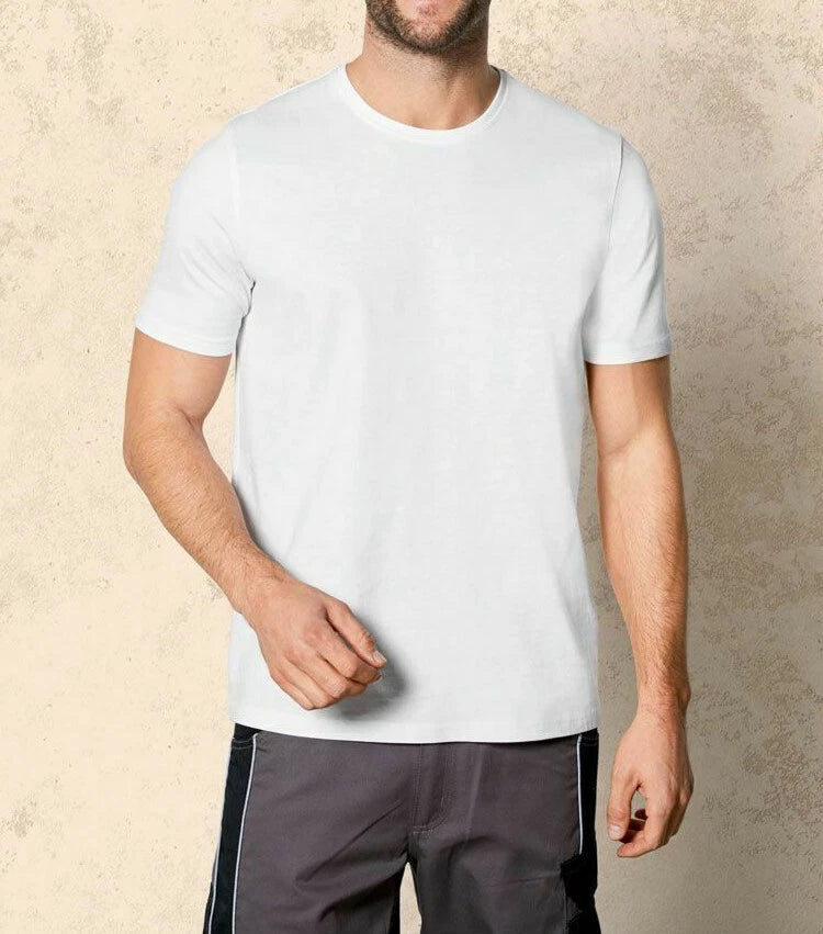Mens Summer Plain 100% Cotton Quality T-shirt Gym AthleticTraining Tee Pack of 2