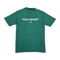 Polo Ralph Lauren Men's Custom Slim Fit T-Shirt Graphic Print Label  Green