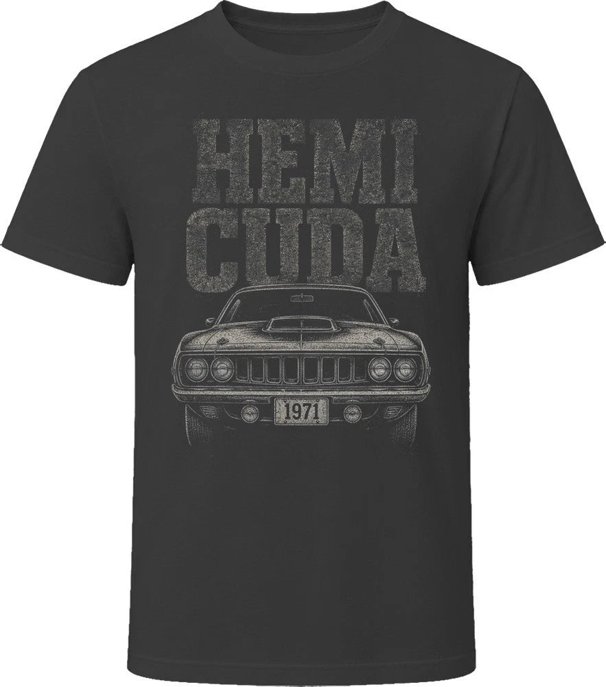 71 Hemi Cuda Vintage Muscle Car T-Shirt