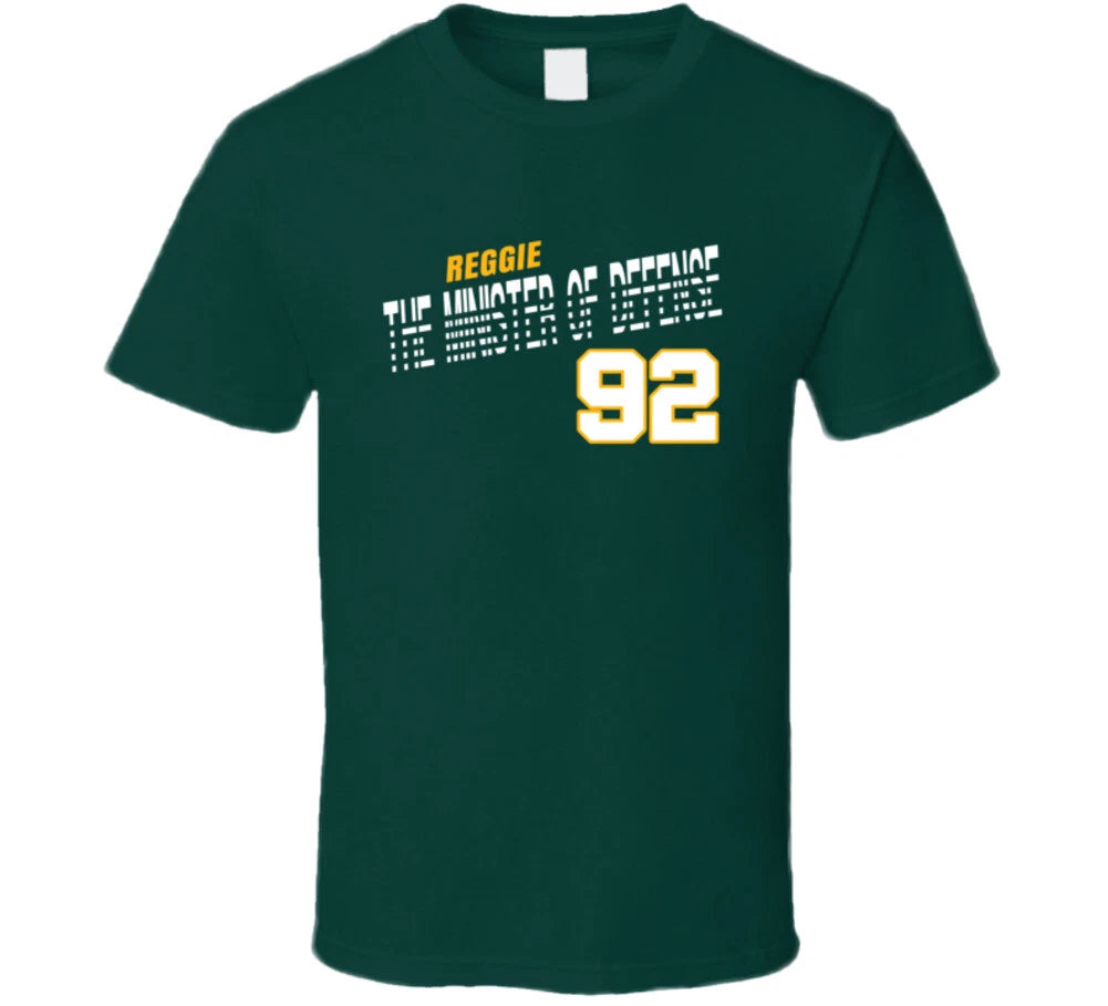 Reggie White 92 The Minister Of Defense Favorite Player Football Fan T Shirt