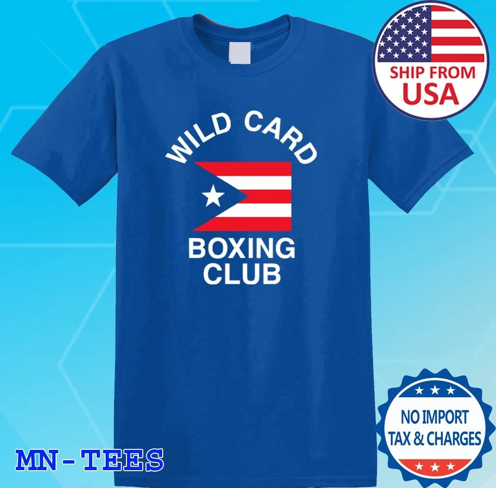 Wild Card Boxing Club Gym Blue Size S-5XL