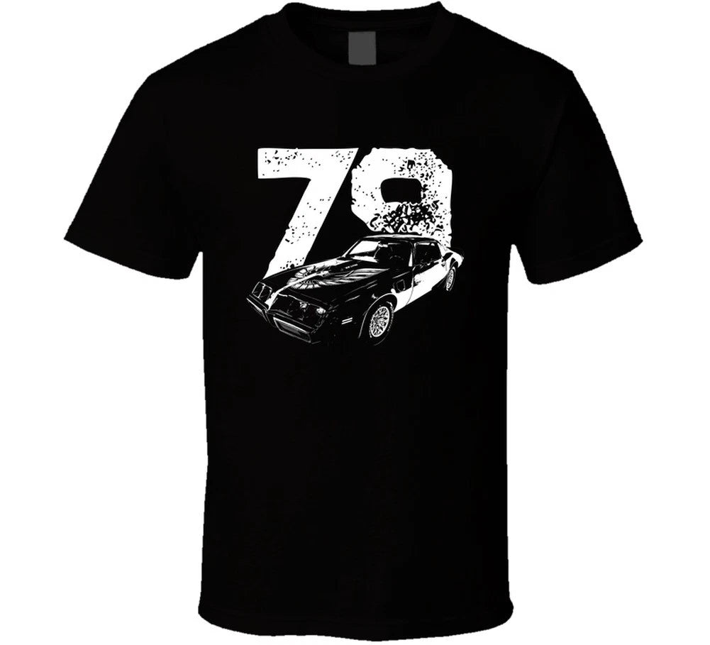 1979 Trans Am Three Quarter View With Year Black T Shirt
