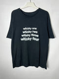 Vintage streetwear Humor Funny One Whisky Two Whisky Y2k Crazy T-shirt