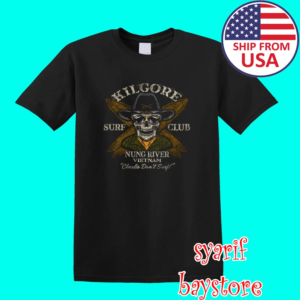 Kilgore Surf Club Apocalypse Now Men's Black Size S to 5XL