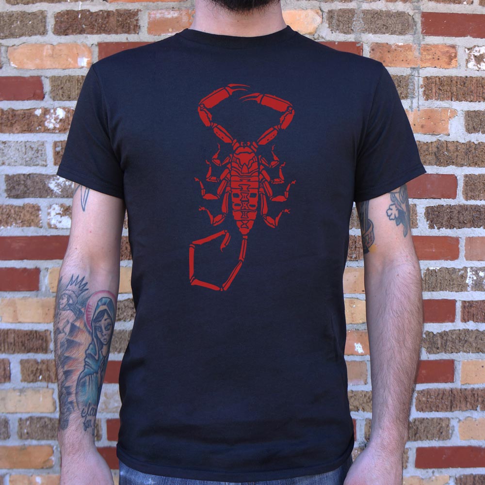 Scorpion - Red Scorpion Silhouette Design