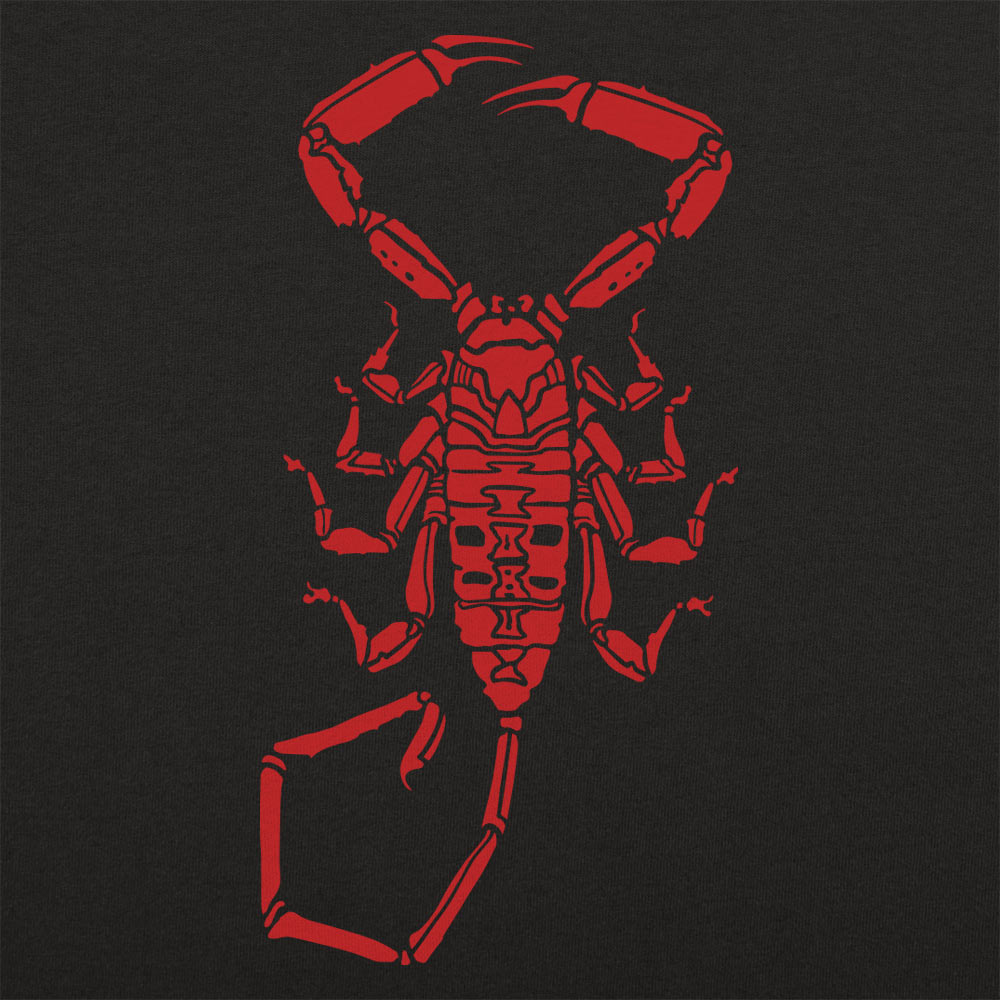 Scorpion - Red Scorpion Silhouette Design