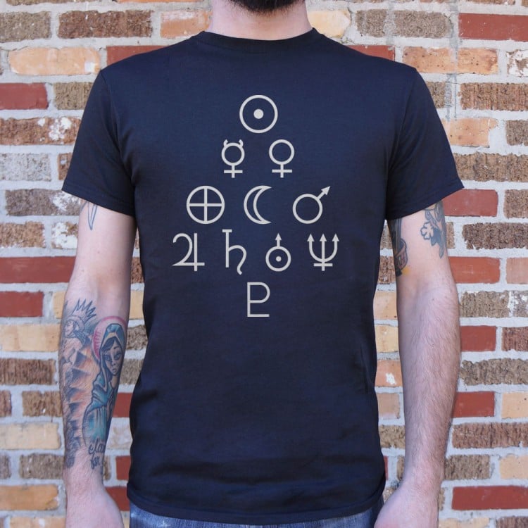 Solar System Symbols - Astrological Planet Icons