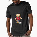 Golden retriever play soccer by Kedspicedesign