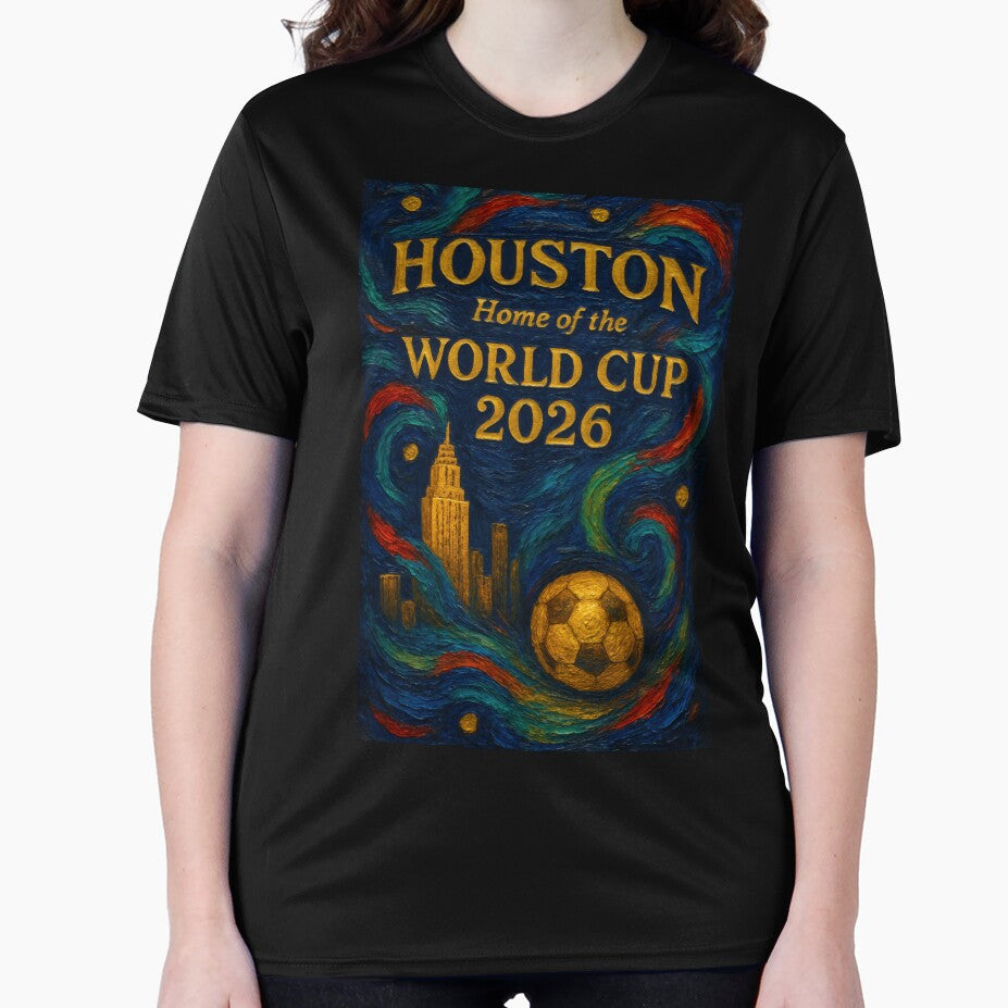Houston World Cup 2026 Deep Night Soccer  — Expressionist Art Print by BrickByDream