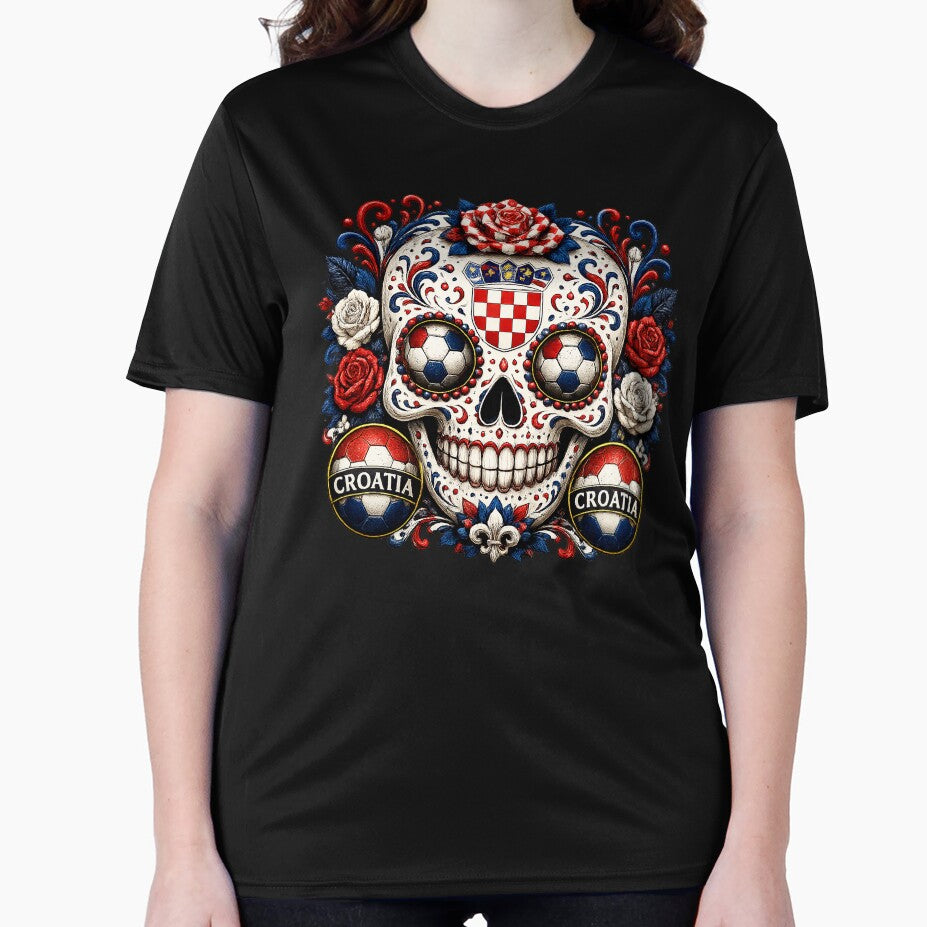 Croatia Soccer Skull by ShadowLabStudio