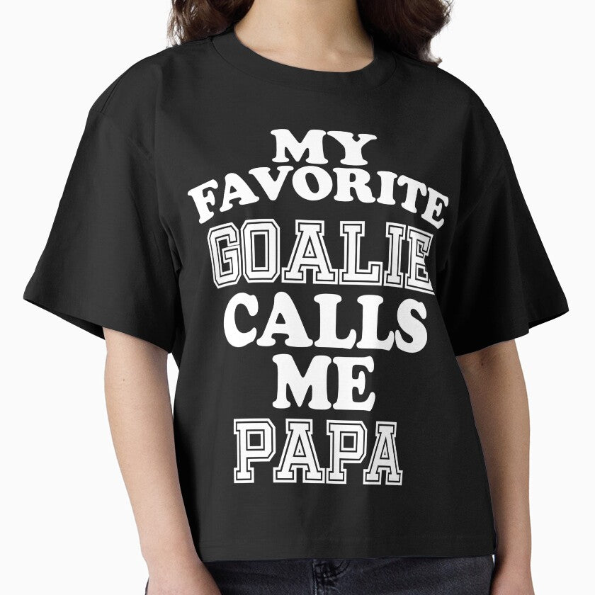 My Favorite Goalie Calls Me Papa Grandpa Grand Father Soccer Hockey Sport T-Shirt Cute Funny Gift For Grand Parents Grandparents Day Color T Shirt by arcadetoystore