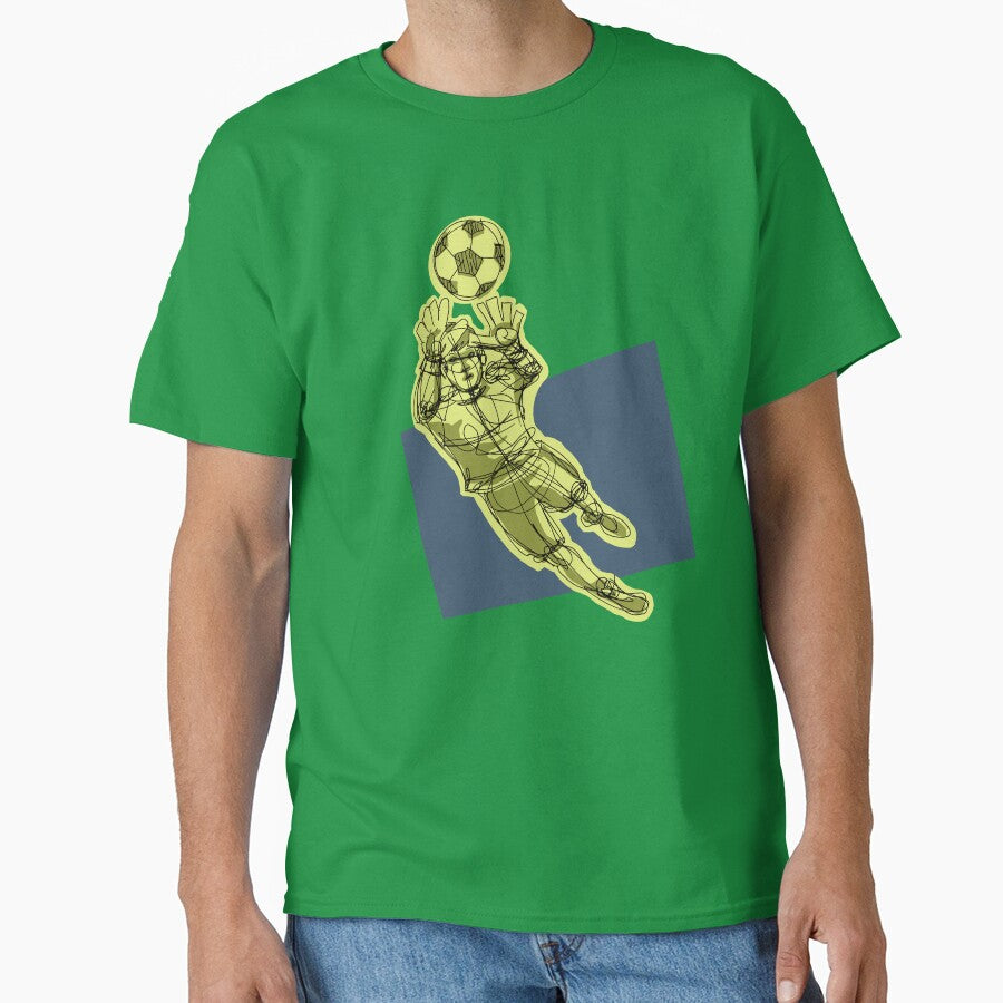 Goalkeeper For The Save with black background by missmann