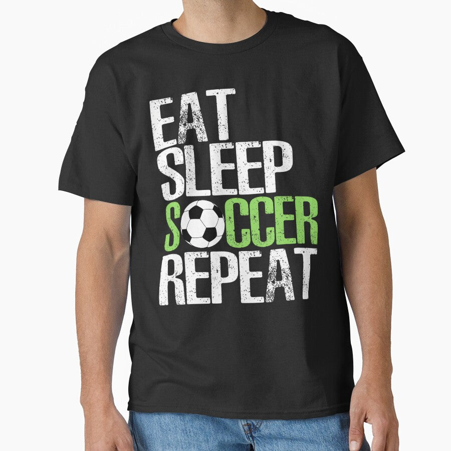 Eat Sleep Soccer Repea	 Cool Sport Player by gxfbxdyz59