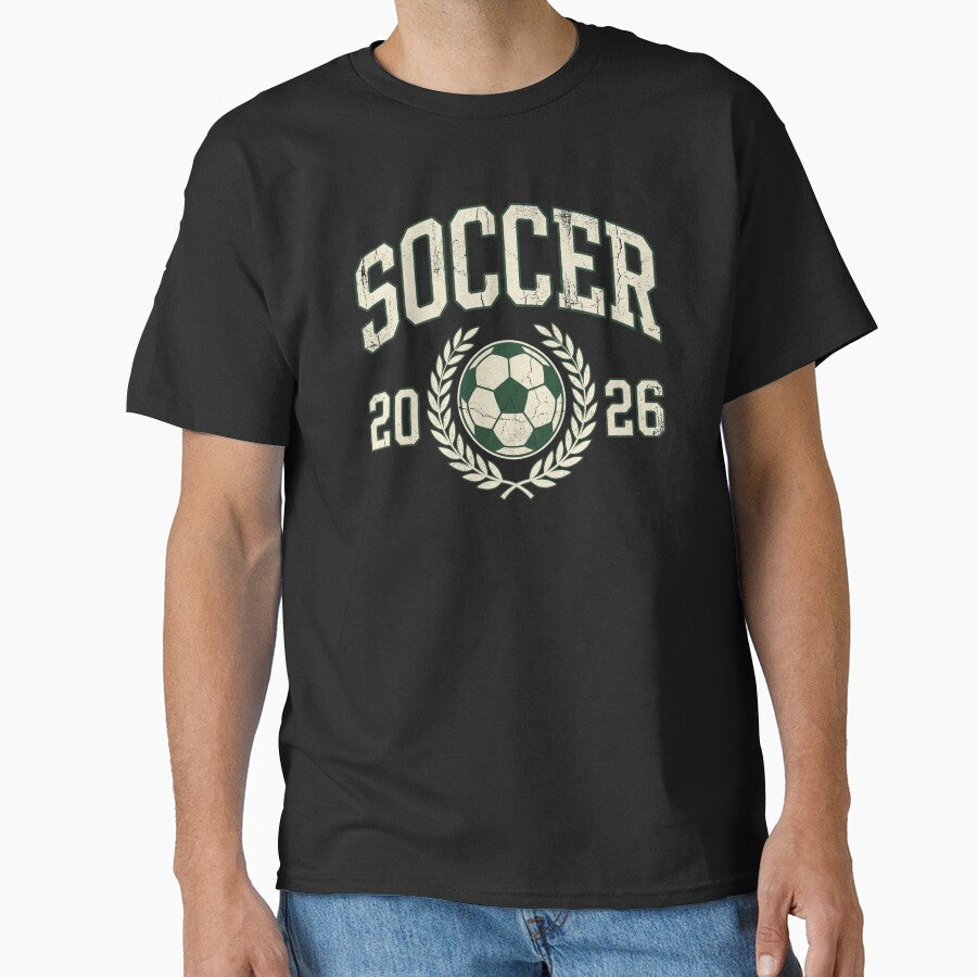 Vintage Soccer 2026 Collegiate Varsity Badge by TeNovaStudio