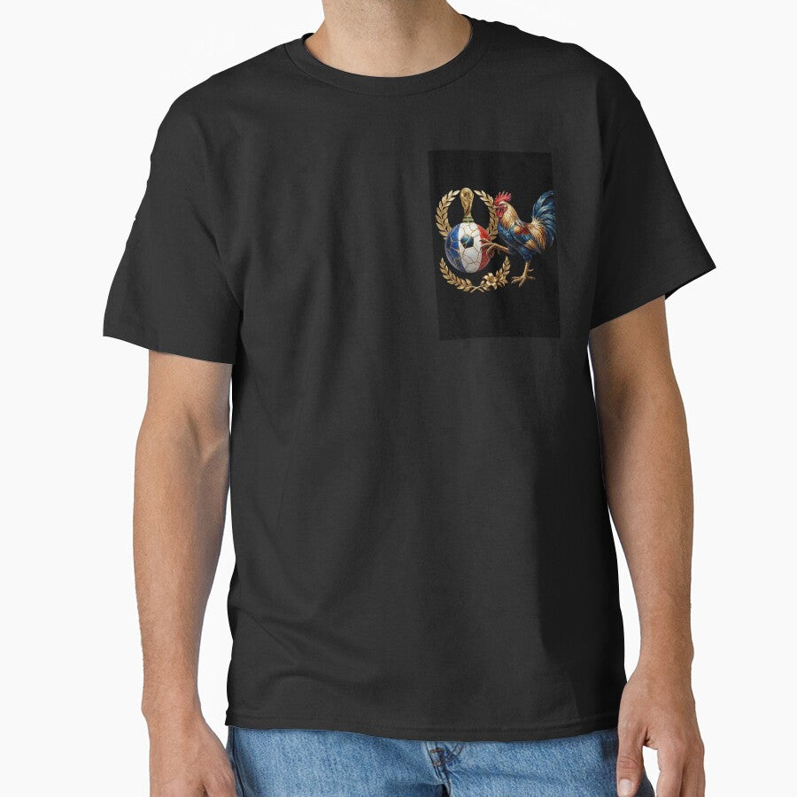 Elegant France Soccer Pride Artistic Design by Roselline