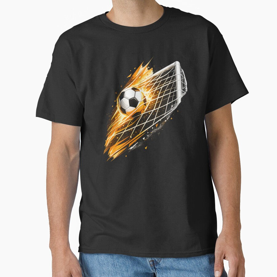 Soccer Goal Flaming Ball Gift by Corvoria
