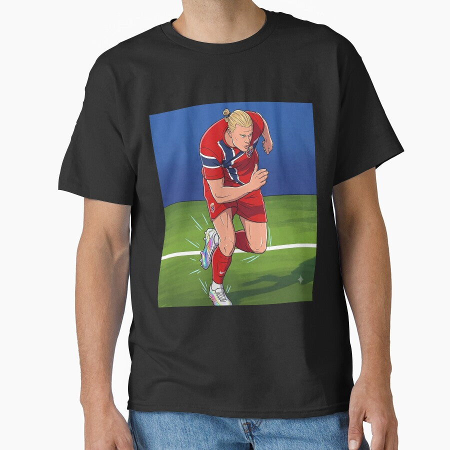 Erling Haaland is listed at 6’4” and nearly 200 pounds anime by DonetTrent