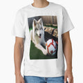 dog playing ball by E.D.CH designs.