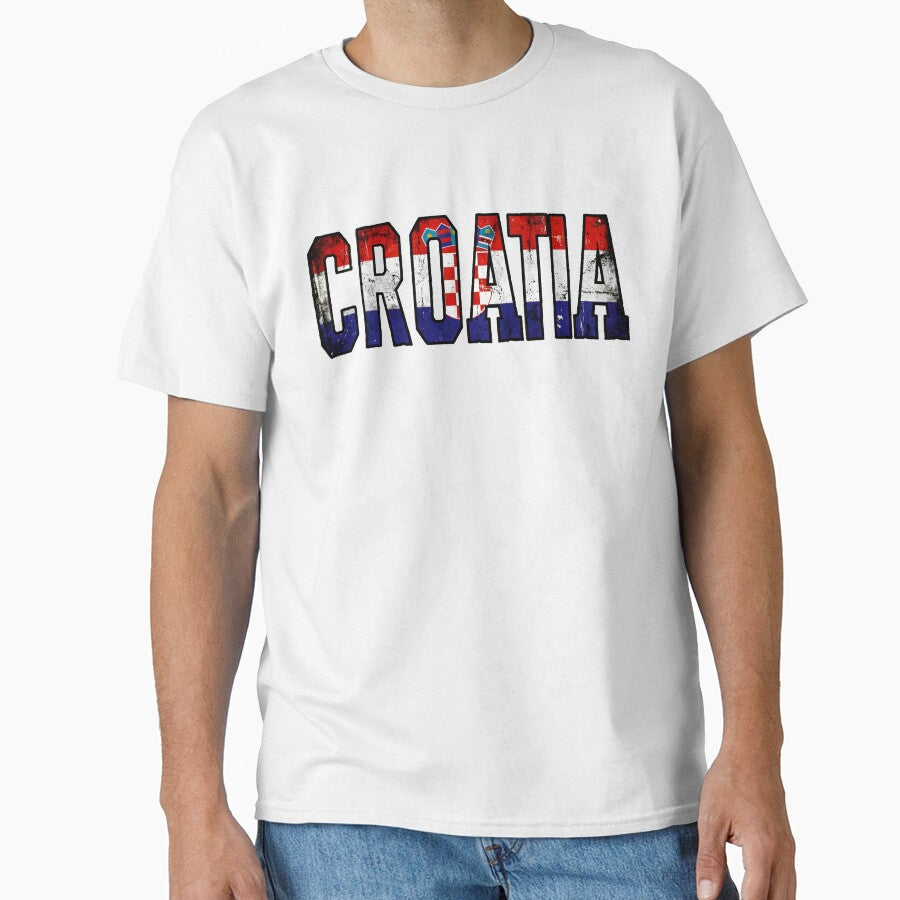 Croatia Flag Distressed Grunge Soccer Fan Gift – World Cup 2026 by Martin's_Design
