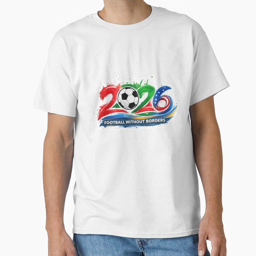 Football Without Borders" 2026 Artistic Logo by Bulk order available