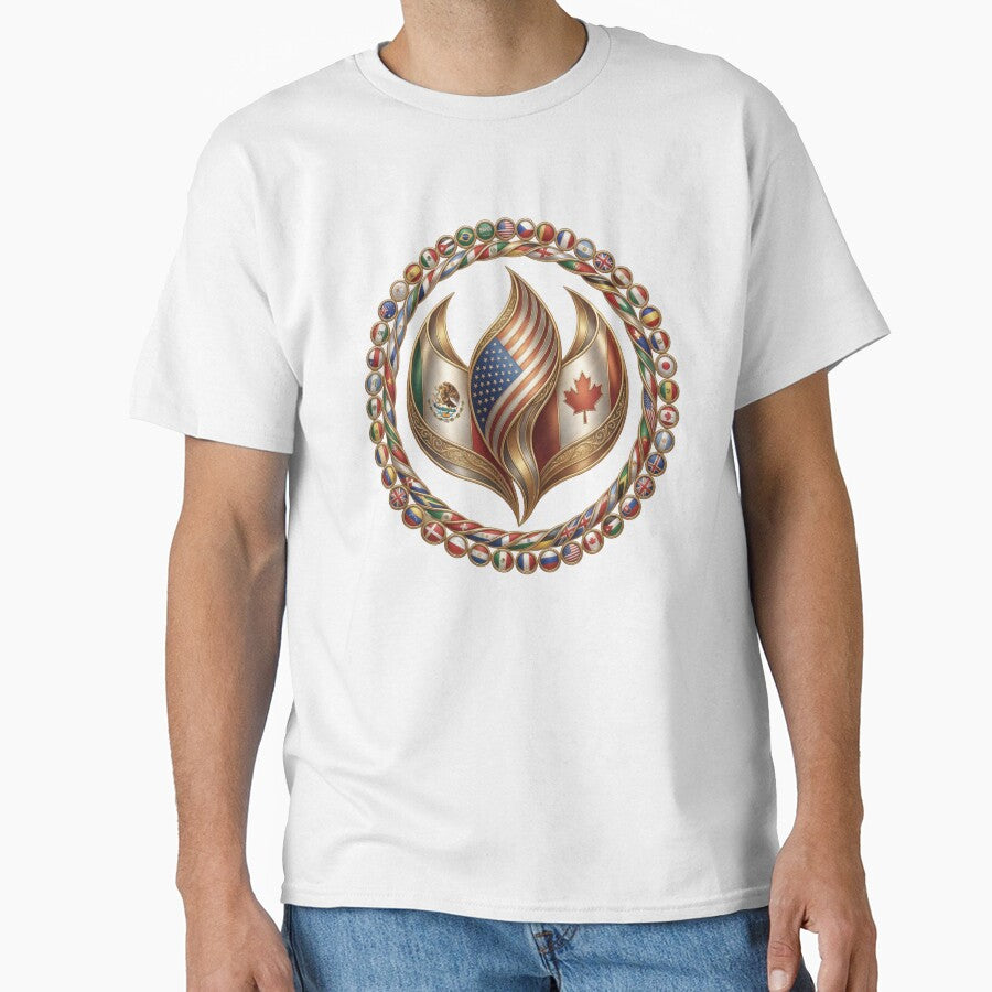Global Unity Flame – International Flags Emblem Design by La-Designita
