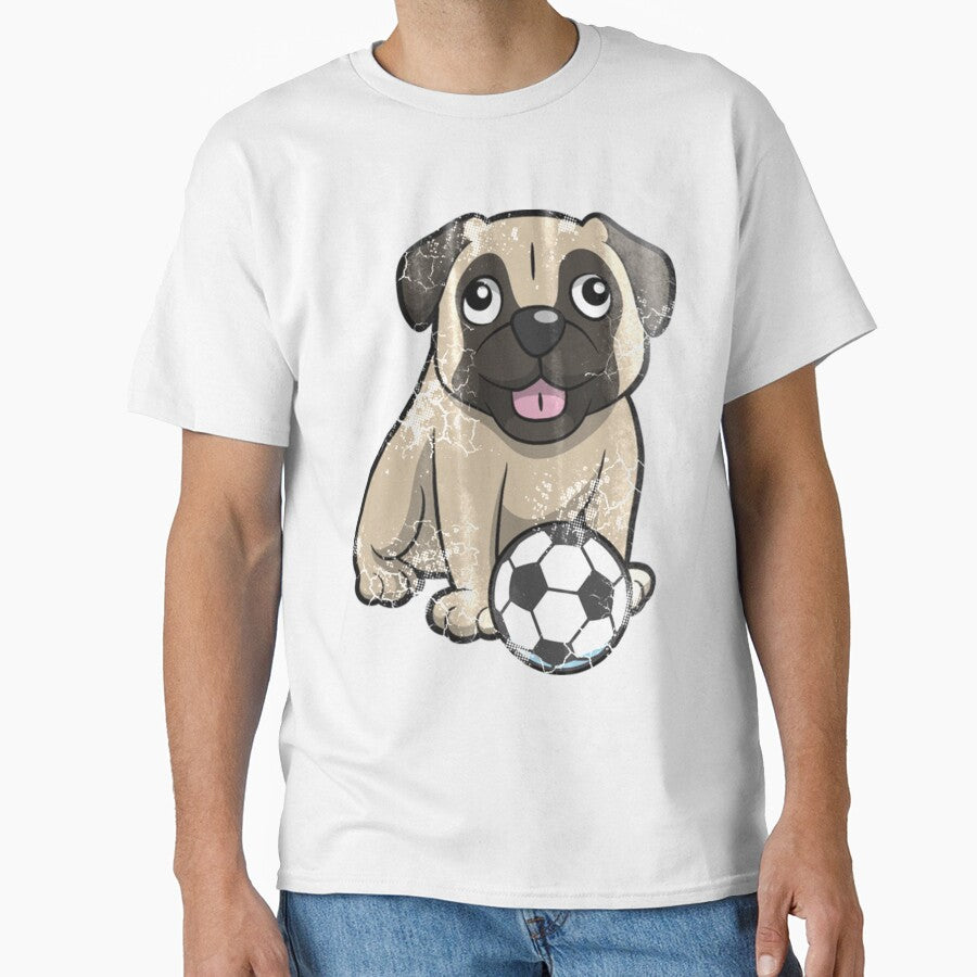 Soccer Pug Dog by IsabellasVintag