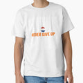 NEVER GIVE UP T-Shirt – Dutch Oranje Fan Tee 2026 | Uncle Jichuan by Uncle-Jichuan