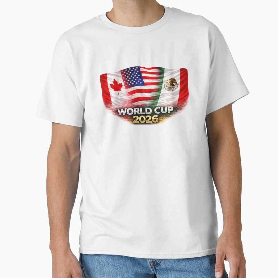 World Cup 2026 North America Flags Design – USA Canada Mexico Soccer Fan Graphic by RolMerch