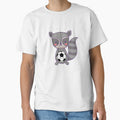 Cute Racoon Holding Soccer Ball by ijdesigns