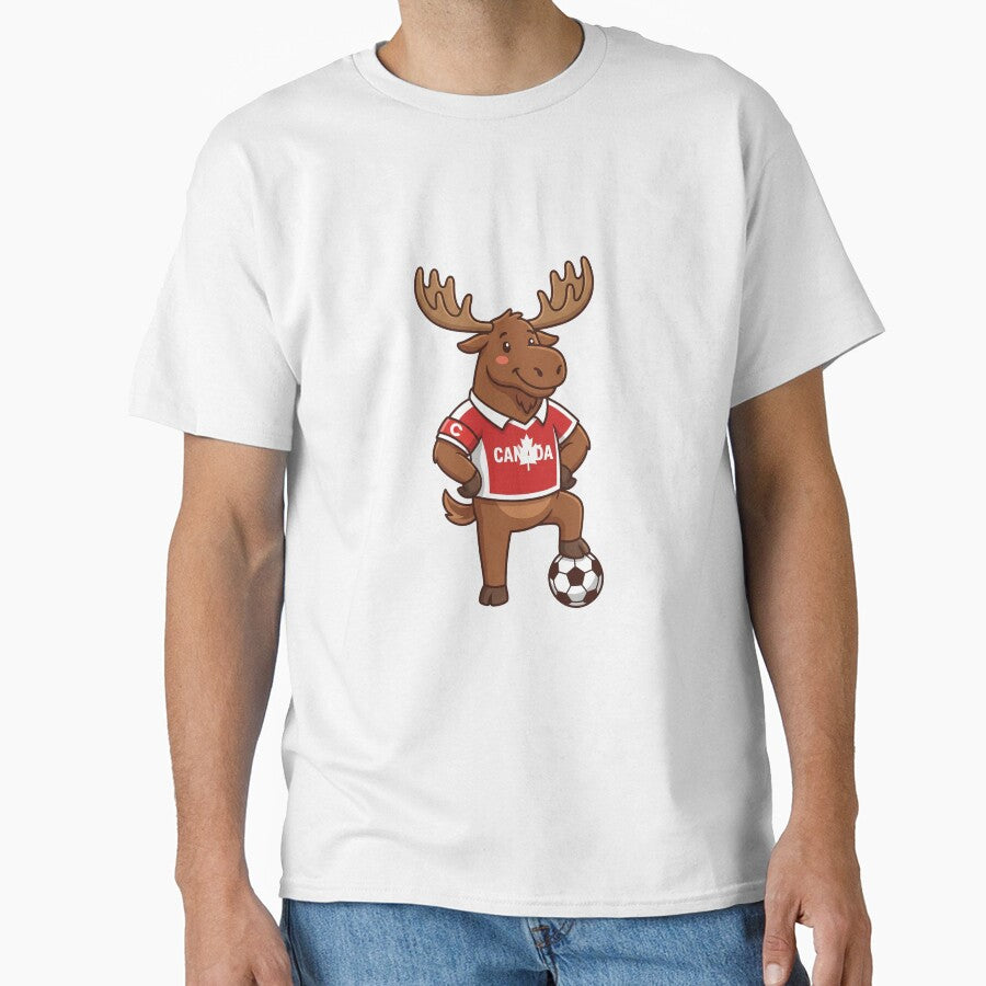 Canadian Moose Soccer Captain Cute Canada Football Fan by PictoVibe