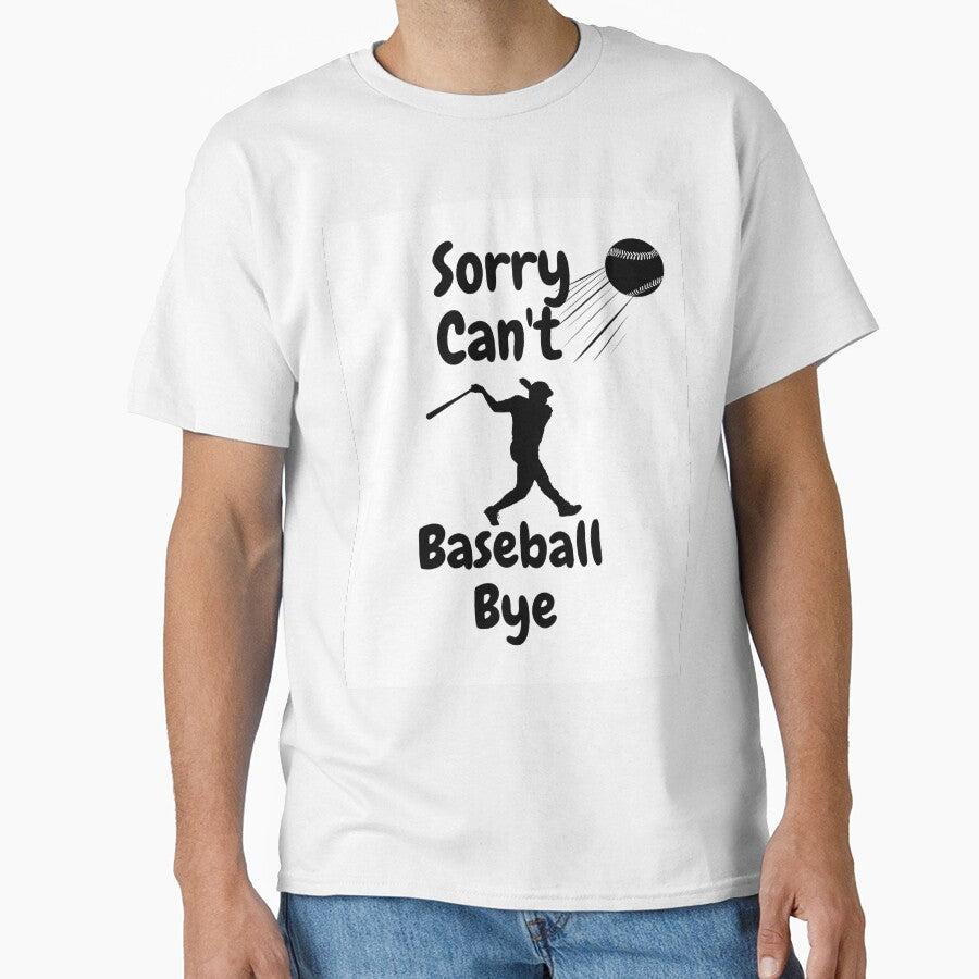 Sorry, can't, baseball, bye (White) by Ranydrawings