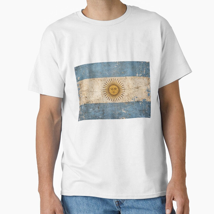 Vintage Argentina Flag Soccer Fan Design by Junior-Design