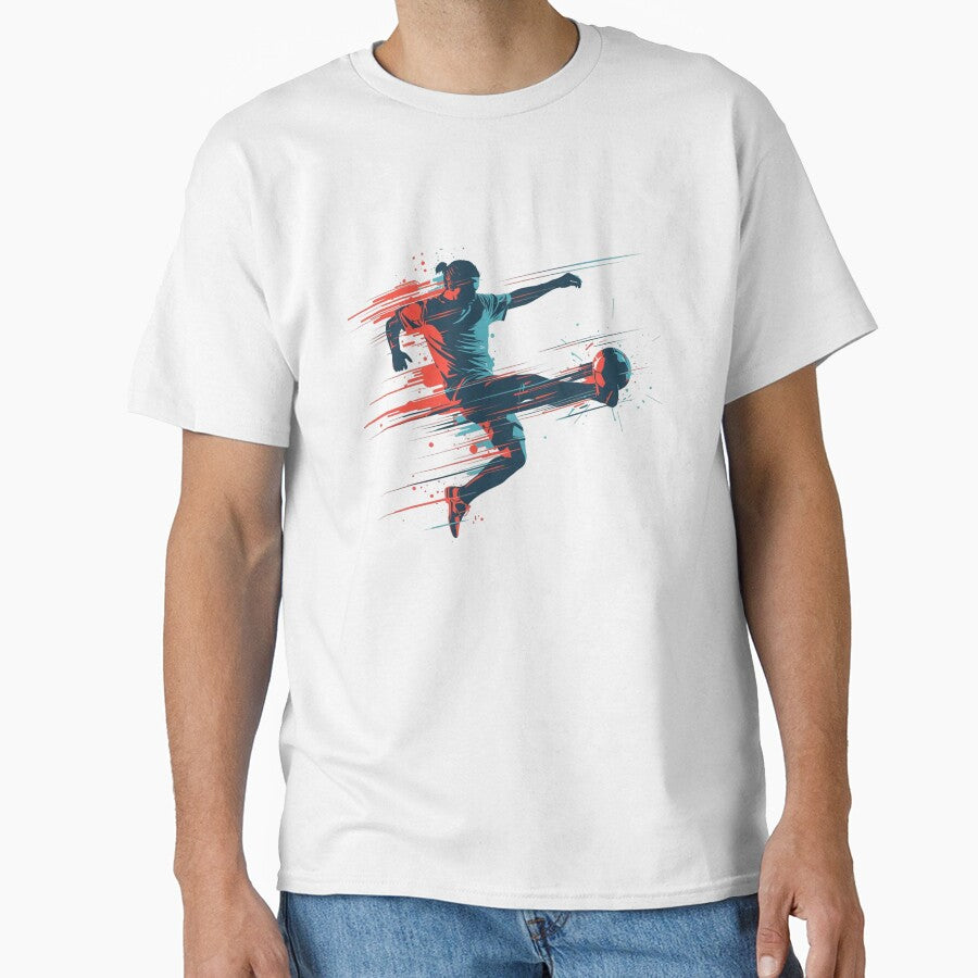 Dynamic Abstract Soccer Player Motion Art by PMTaurus