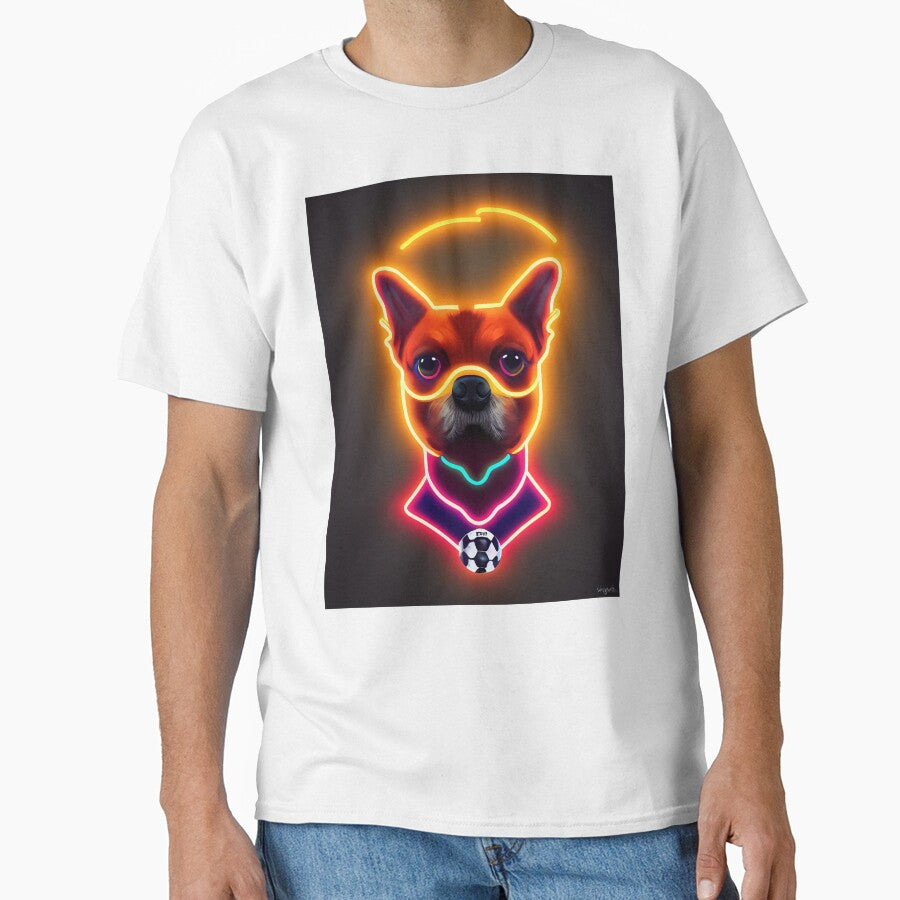 Dog neon soccer ball by ComicsFactory