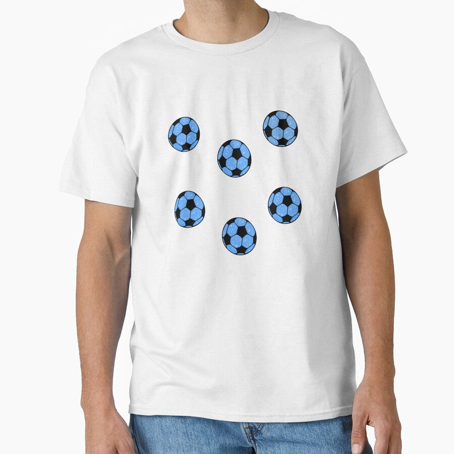 Blue Preppy Glitter Soccer Ball Set Pack by wonderxwander