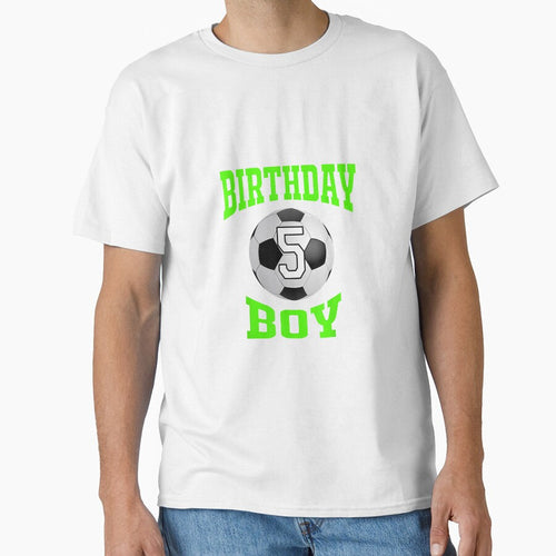 5 th Birthday Boy Shirt - Soccer T- Shirt 5 years old kid by TammyFlanery