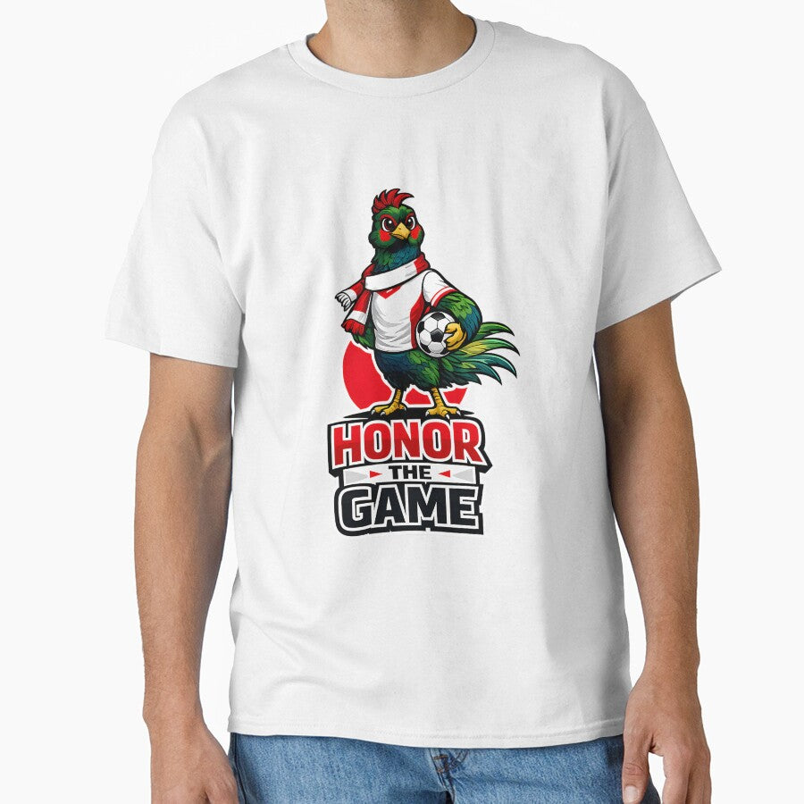 Japan Green Pheasant Soccer Mascot  Honor The Game Football Fan T-Shirt  Sticker by nolanaygiz