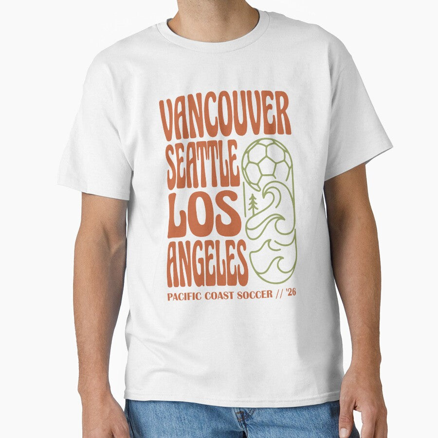 Retro Pacific Coast Soccer Vancouver Seattle LA '26 by BrownHorse90s