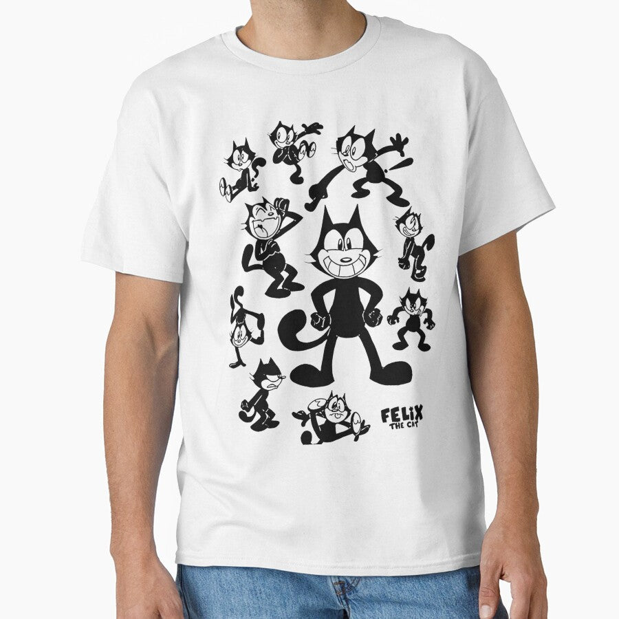 Felix the Cat Graphic T-Shirt, 100 Cotton Shirt, Men's Women's All Sizes by majoehyoikt