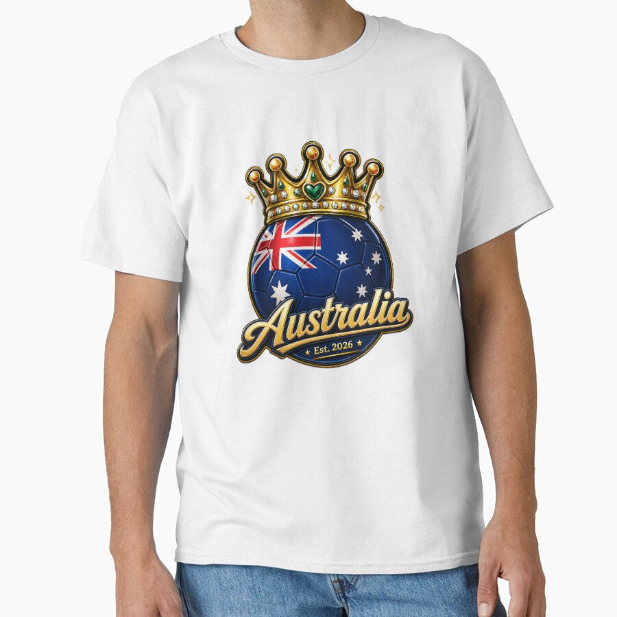 Australia flag Crowned Soccer Ball by QuiteOrbit