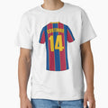 Barcelona football jersey number 14 by Justtrendytees