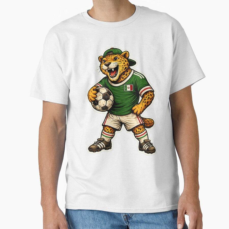 Mexico Jaguar Soccer Sticker – Vintage Football Mascot 2026 by randomdesignsnearme