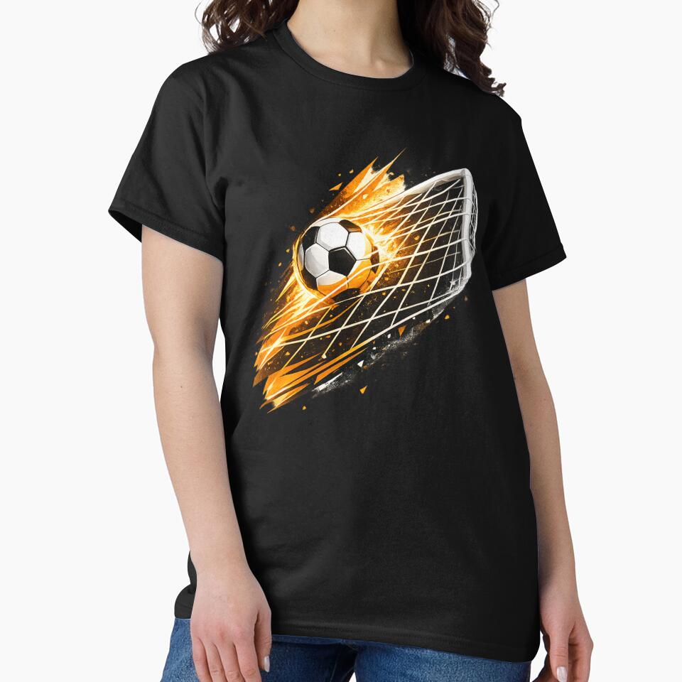 Soccer Goal Flaming Ball Gift by Corvoria