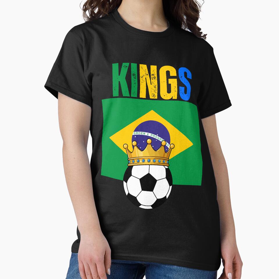Brazil Kings of Football Soccer Fan Design by Karim-Karem