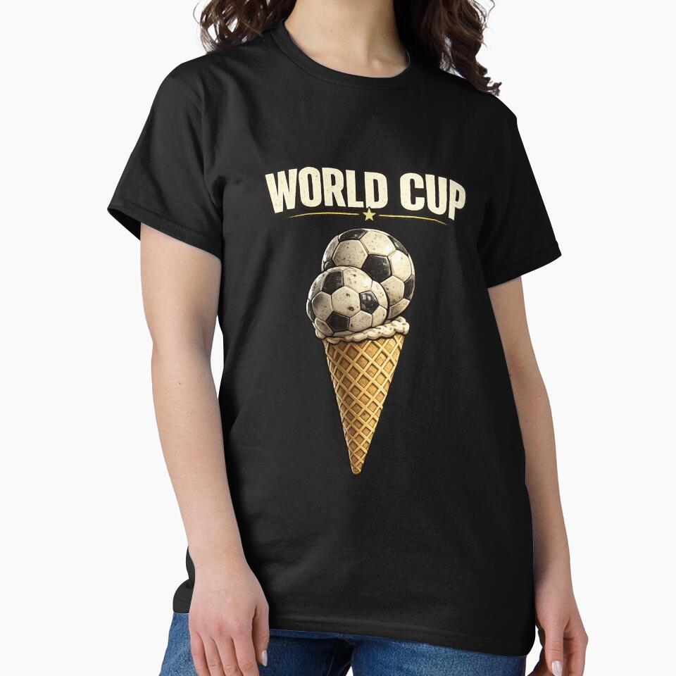 World cup ice cream cone football by vecart34