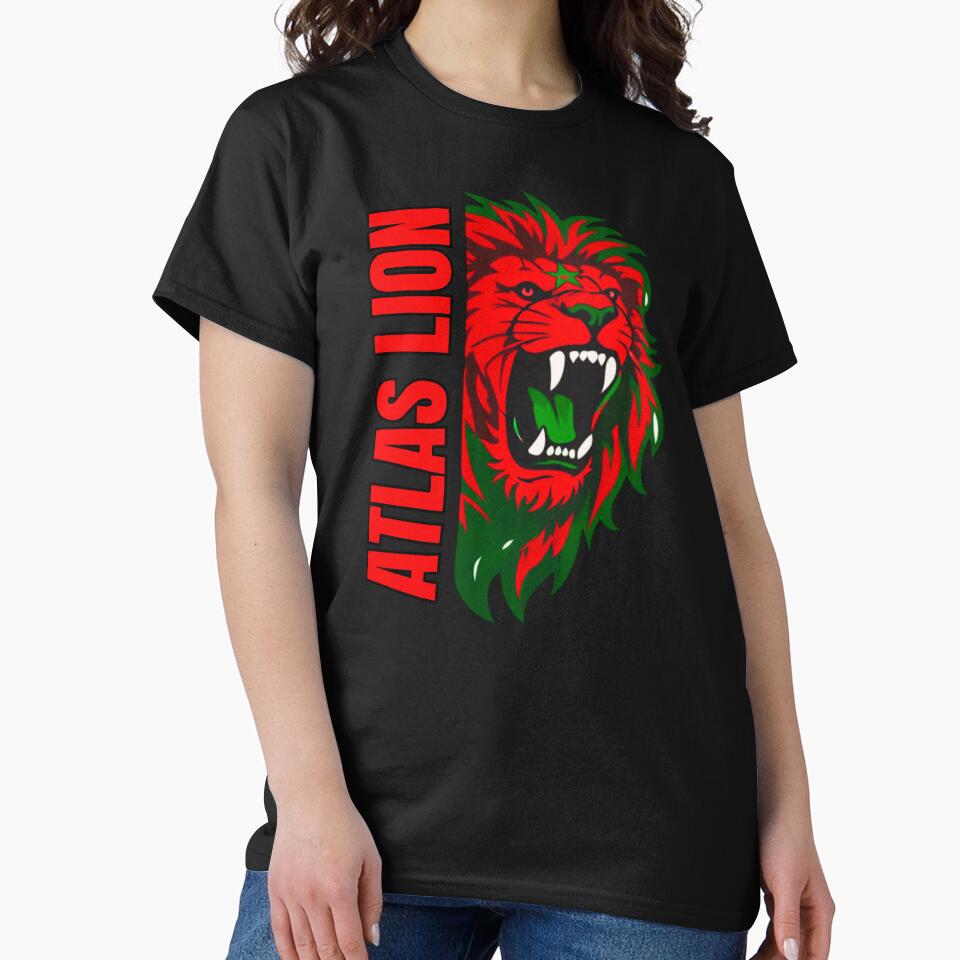 Lion du Maroc, Lion de l’Atlas,Moroccan Lion, Morocco Lion T Shirt,  Maroc football, Morocco football fan by NinaCreator