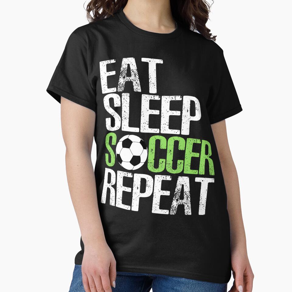 Eat Sleep Soccer Repea	 Cool Sport Player by gxfbxdyz59
