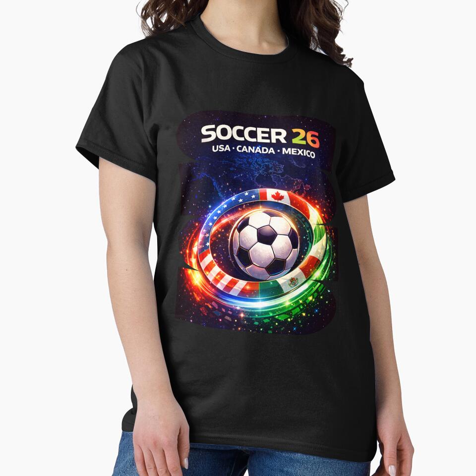 North America Soccer 2026 Shirt, Soccer 26 USA Canada Mexico Fan Tee, United 2026 Soccer Graphic by MK-Charlie