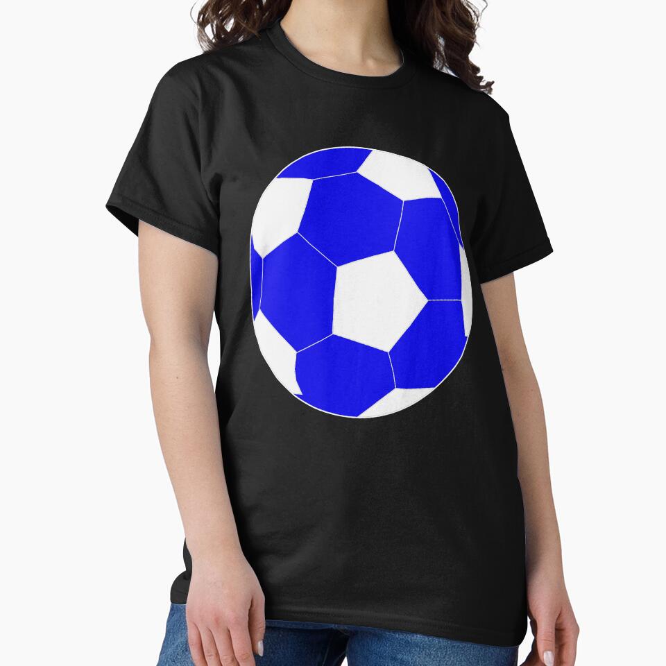 Blue Soccer Ball Drawing by RioCariocaClub